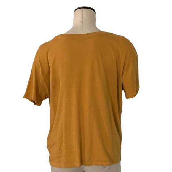 Fifth Sun Juniors Sz XXL Gold T-shirt Southwest Green Cactus Succulents #230G - Picture 5 of 6